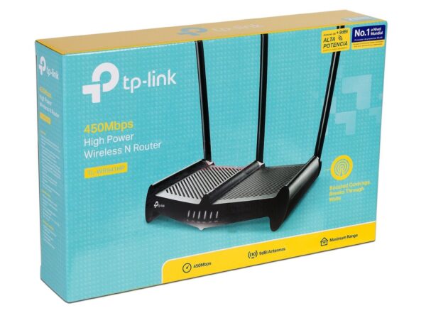 Router Marca TPLINK Modelo TL-WR941HP 3 antenas 450MBPS - Imagen 5