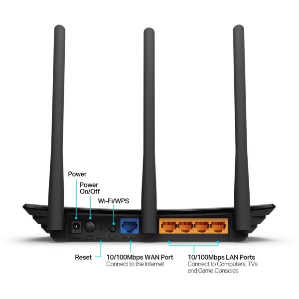 Router Marca TPLINK Modelo TL-WR940N 3 Antenas - Imagen 3