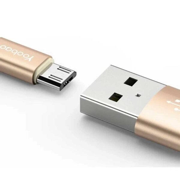 Cable Microusb YOOBAO YB-423 Dorado - Imagen 3