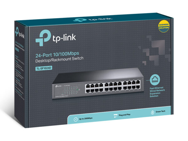 Switch De 24 puertos Tplink de escritorio y para montaje en rack - Imagen 4