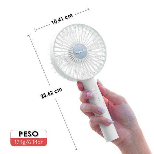 Ventilador Portátil Yoobao de Escritorio de carga usb Y-F02 - Imagen 4