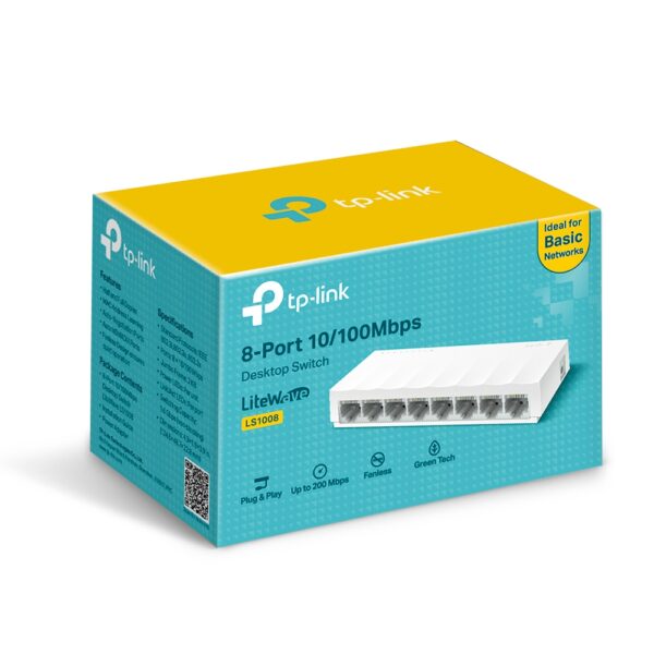 Switch Marca TPLINK Modelo LS1008 de 8 puertos - Imagen 4
