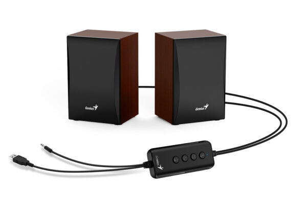 Corneta Marca Genius Sp-hf380 Bt Bluetooth Color Madera