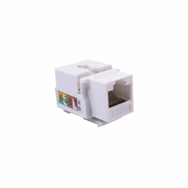 Conectores Jack Coupler Cat6 Qnet Azul, Blanco Y Rojo - Imagen 2