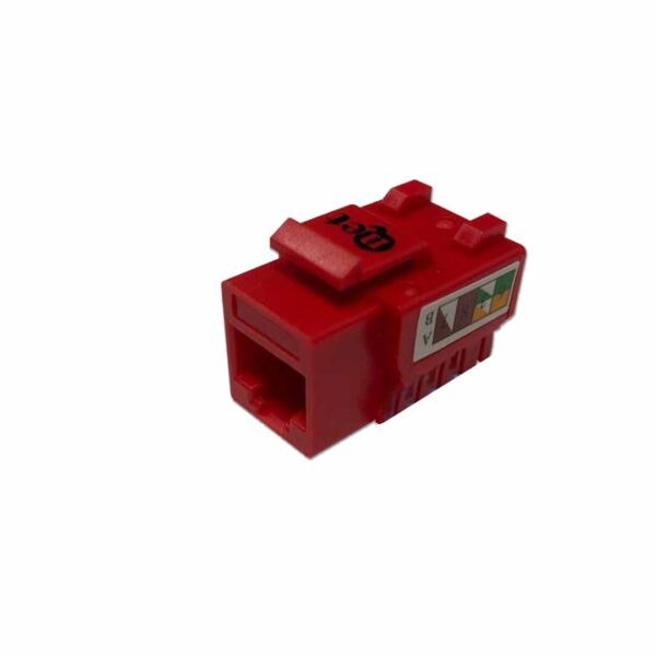 Conectores Jack Coupler Cat6 Qnet Azul, Blanco Y Rojo